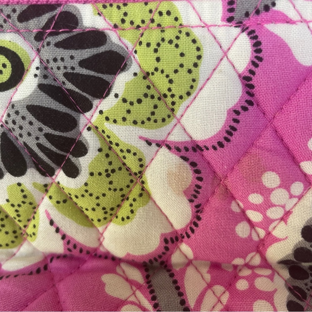 Vera Bradley Pink and Green Floral Shoulder Bag - Picture 6 of 9